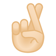 🤞🏻 Emoji Hand mit gekreuzten Fingern: helle Hautfarbe Google Android 12.0.