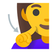 Emoji 🧏‍♀️ Donna Con Problemi Di Udito su Google Android 12.0.