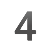 Émoji 4️ Chiffre quatre sur Google Android 12.0.