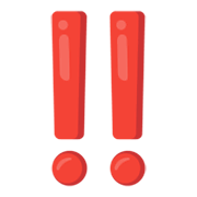 ‼️ Emoji Exclamación Doble en Google Android 12.0.