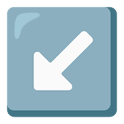 Emoji ↙️ Freccia In Basso A Sinistra su Google Android 12.0.