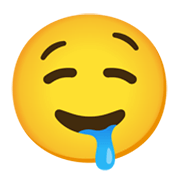 Emoji 🤤 Faccina Che Sbava su Google Android 12.0.