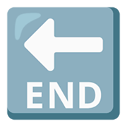 🔚 Emoji Flecha END en Google Android 12.0.