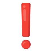 Emoji ❗ Punto Esclamativo Rosso su Google Android 12.0.