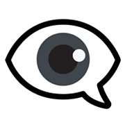 Emoji 👁️‍🗨️ Occhio Nel Fumetto su Google Android 12.0.