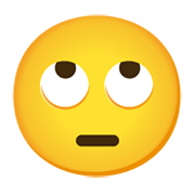 Emoji 🙄 Faccina Con Occhi Al Cielo su Google Android 12.0.