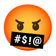 Emoji 🤬 Faccina Con Simboli Sulla Bocca su Google Android 12.0.