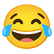 Emoji 😂 Faccina Con Lacrime Di Gioia su Google Android 12.0.