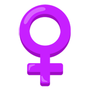 Emoji ♀️ Simbolo Genere Femminile su Google Android 12.0.