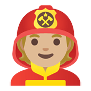 🧑🏼‍🚒 Emoji Bombeiro: Pele Morena Clara na Google Android 12.0.