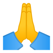 🙏 Emoji Manos En Oración en Google Android 12.0.