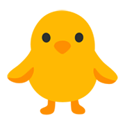 Emoji 🐥 Pulcino Visto Di Fronte su Google Android 12.0.