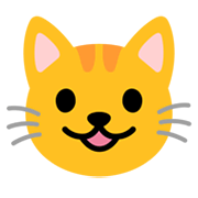 Emoji 😺 Gatto Che Sorride su Google Android 12.0.