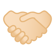 🤝🏻 Emoji Handschlag, helle Hautfarbe Google Android 12.0.