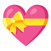 Émoji 💝 Cœur Avec Ruban sur Google Android 12.0.