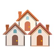 Émoji 🏘️ Maisons sur Google Android 12.0.