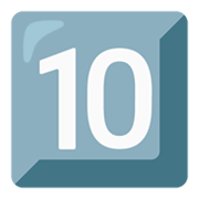 Emoji 🔟 Tasto: 10 su Google Android 12.0.