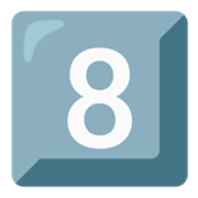 Emoji 8️⃣ Tasto: 8 su Google Android 12.0.
