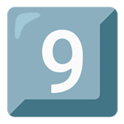 Emoji 9️⃣ Tasto: 9 su Google Android 12.0.