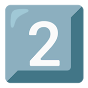 Emoji 2️⃣ Tasto: 2 su Google Android 12.0.