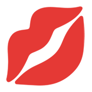 Émoji 💋 Trace De Rouge à Lèvres sur Google Android 12.0.
