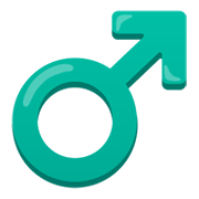 Emoji ♂️ Simbolo Genere Maschile su Google Android 12.0.