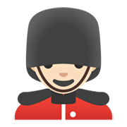 💂🏻‍♂️ Emoji Wachmann: helle Hautfarbe Google Android 12.0.