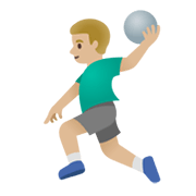 🤾🏼‍♂️ Emoji Handballspieler: mittelhelle Hautfarbe Google Android 12.0.