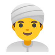 Emoji 👳‍♂️ Uomo Con Turbante su Google Android 12.0.