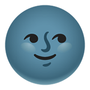 Emoji 🌚 Faccina Luna Nuova su Google Android 12.0.