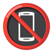 Emoji 📵 Simbolo Che Vieta L’utilizzo Dei Telefoni Cellulari su Google Android 12.0.