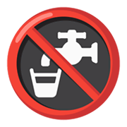 Emoji 🚱 Simbolo Di Acqua Non Potabile su Google Android 12.0.