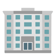 Émoji 🏢 Immeuble De Bureaux sur Google Android 12.0.