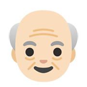 Émoji 👴🏻 Homme âgé : Peau Claire sur Google Android 12.0.