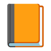 Emoji 📙 Libro Arancione su Google Android 12.0.