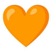Emoji 🧡 Cuore Arancione su Google Android 12.0.