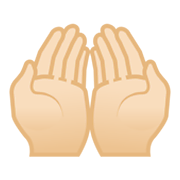 🤲🏻 Emoji Handflächen nach oben: helle Hautfarbe Google Android 12.0.