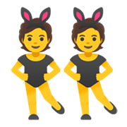 👯 Emoji Personas Con Orejas De Conejo en Google Android 12.0.