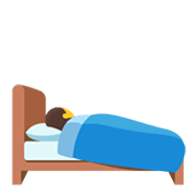 🛌 Emoji im Bett liegende Person Google Android 12.0.
