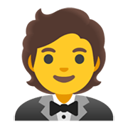 Emoji 🤵 Persona In Smoking su Google Android 12.0.