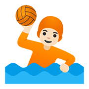 Emoji 🤽🏻 Persona Che Gioca A Pallanuoto: Carnagione Chiara su Google Android 12.0.