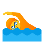 🏊 Emoji Persona Nadando en Google Android 12.0.