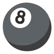 🎱 Emoji Bola Negra De Billar en Google Android 12.0.