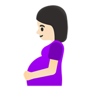 🤰🏻 Emoji Mujer Embarazada: Tono De Piel Claro en Google Android 12.0.