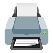Emoji 🖨️ Stampante su Google Android 12.0.