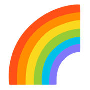 Emoji 🌈 Arcobaleno su Google Android 12.0.