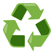 ♻️ Emoji Recycling-Symbol Google Android 12.0.