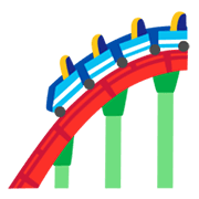 Emoji 🎢 Montagne Russe su Google Android 12.0.