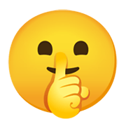 Emoji 🤫 Faccina Che Zittisce su Google Android 12.0.