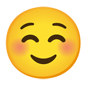 Emoji ☺️ Faccina Sorridente su Google Android 12.0.